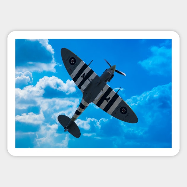 defender of the skies Sticker by SteveWard